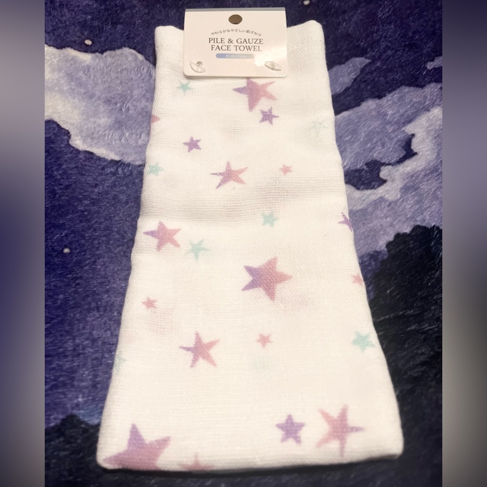 Pile & gauze face towel ☆o-[･o･]-o尸★